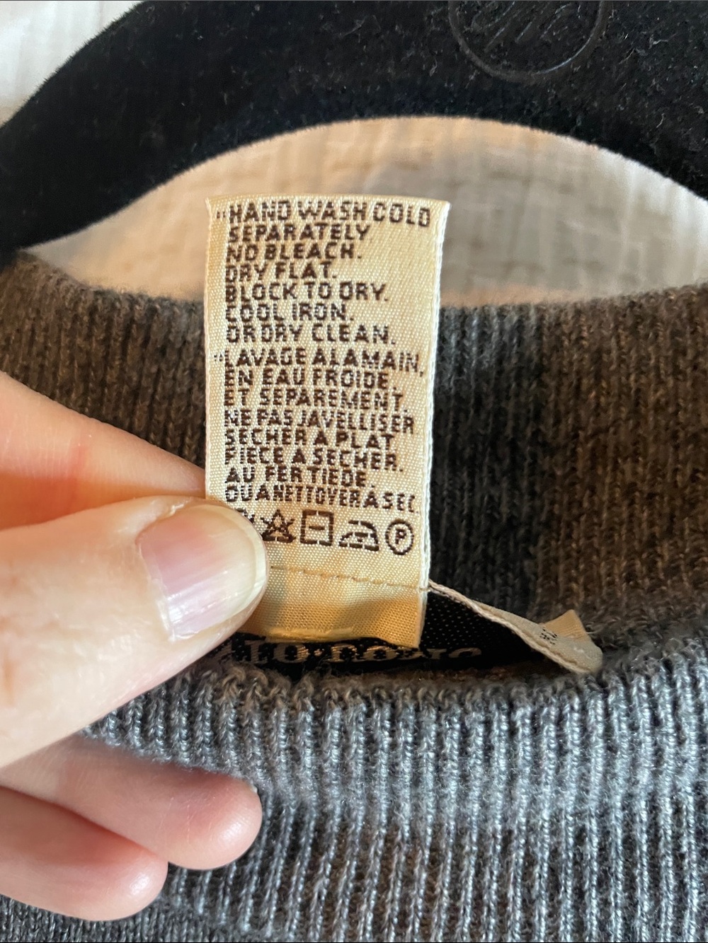Pronto Uomo Gray Brown Crewneck Sweater | size XL - Picture 8 of 9